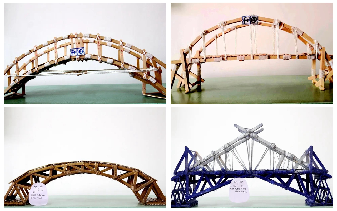 建梦想之桥 造科技未来 西安高新一中国际班举办桥梁承重竞赛
